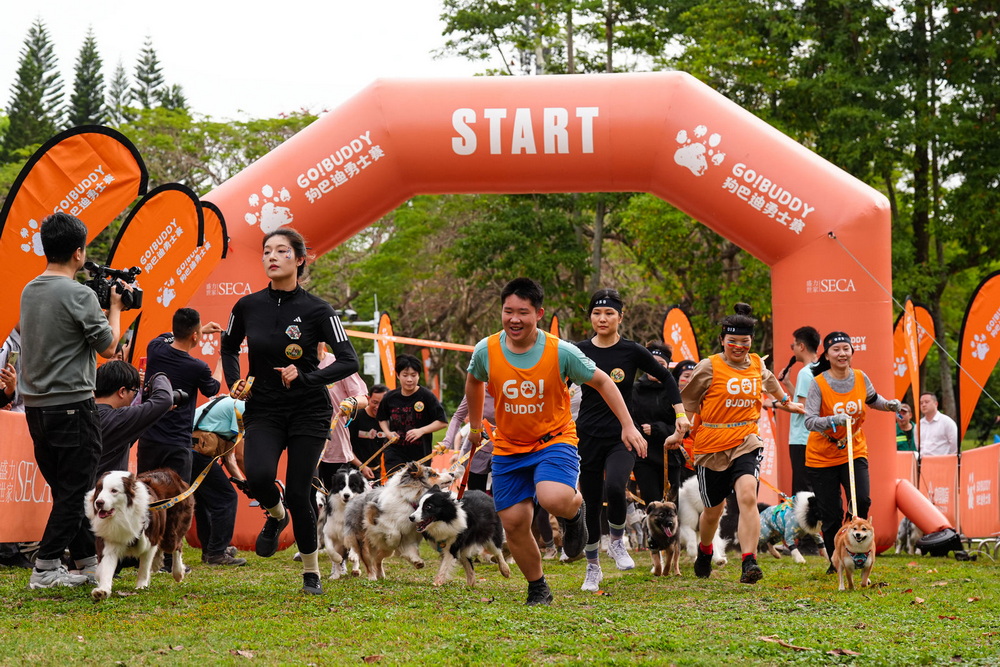 2025狗巴迪勇士赛首站鹏城打响 超300组人犬勇士畅享东湖赛道